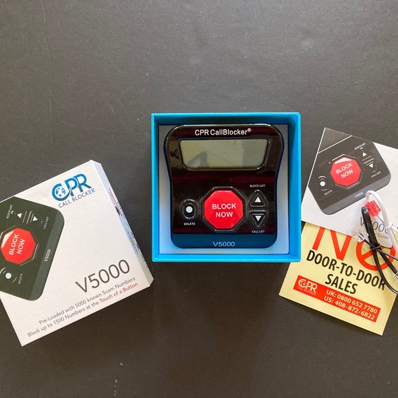 CPR Call Blocker V5000/Pre-Loaded 5000 Known Scam Numbers/Add up to 1500 more! - Picture 3 of 5